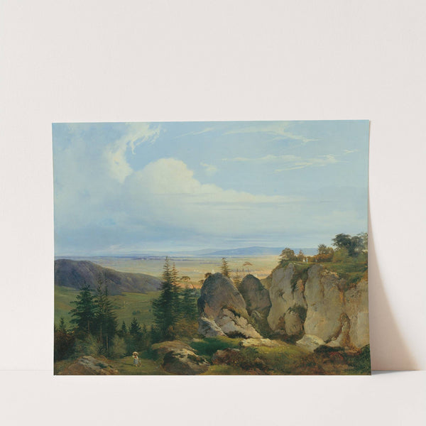 Die Wiener-Neustädter Heide von Wetzelsdorf aus gesehen by Johann Nepomuk Passini