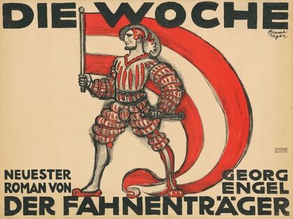 Die Woche. Neuester Roman von Georg Engel – Der Fahnenträger (ca. 1913 - 1914)