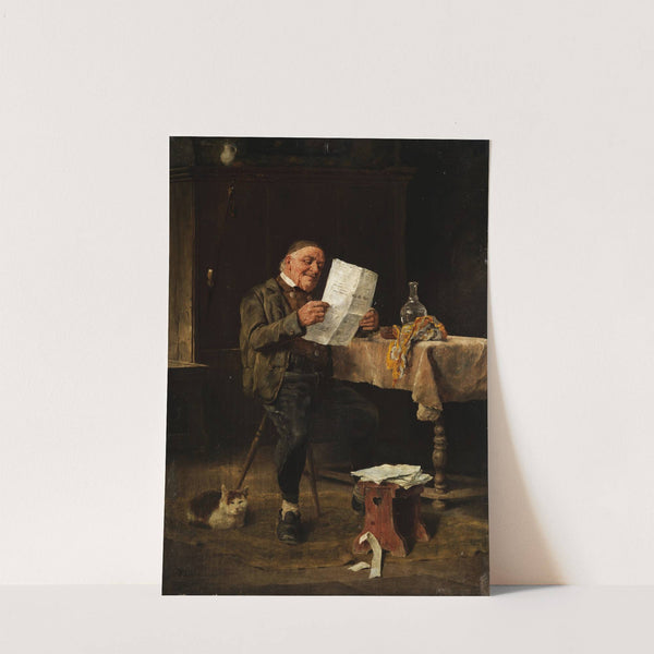 Die Zeitungslektüre by Felix Schlesinger