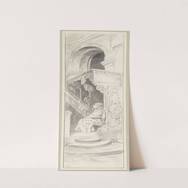 Diether back in the monastery by Wilhelm Steinhausen