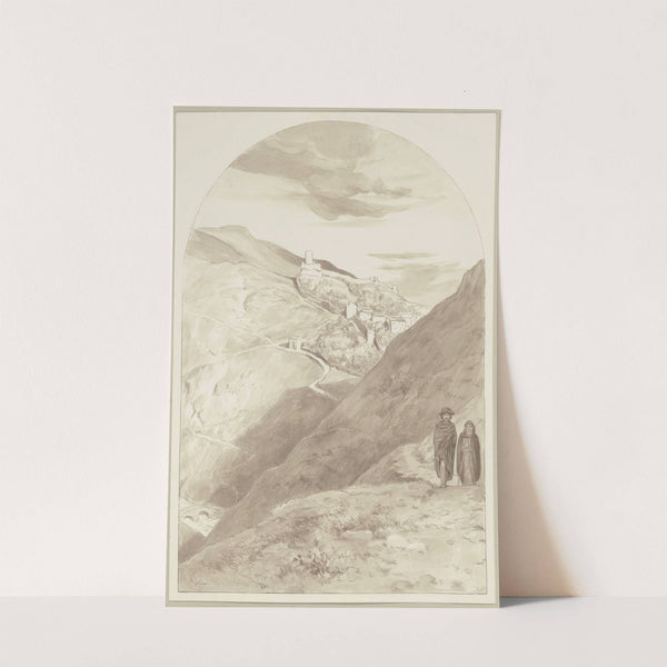 Diether und Brun wandernd by Wilhelm Steinhausen