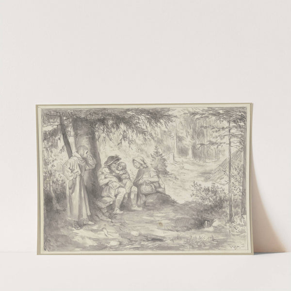 Diether und die Köhlerfamilie im Walde by Wilhelm Steinhausen