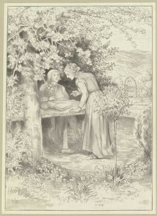 Diether und Irmela im Burggarten