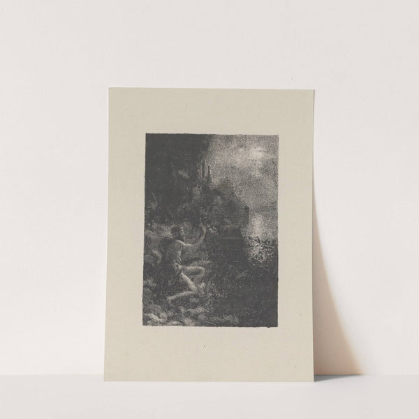 Dieu marin sur une rive rocheuse au clair de lune by Ker-Xavier Roussel