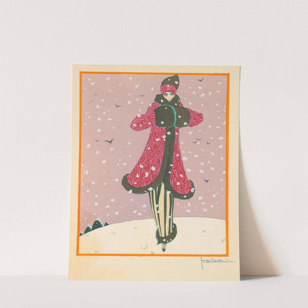 Dieu! Qu’il Fait Froid – (God! It’s Cold – ) (1913) by Georges Lepape