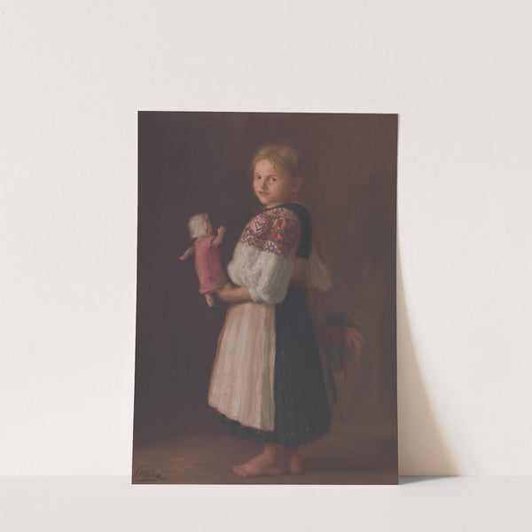 Dievča s bábikou by Štefan Straka