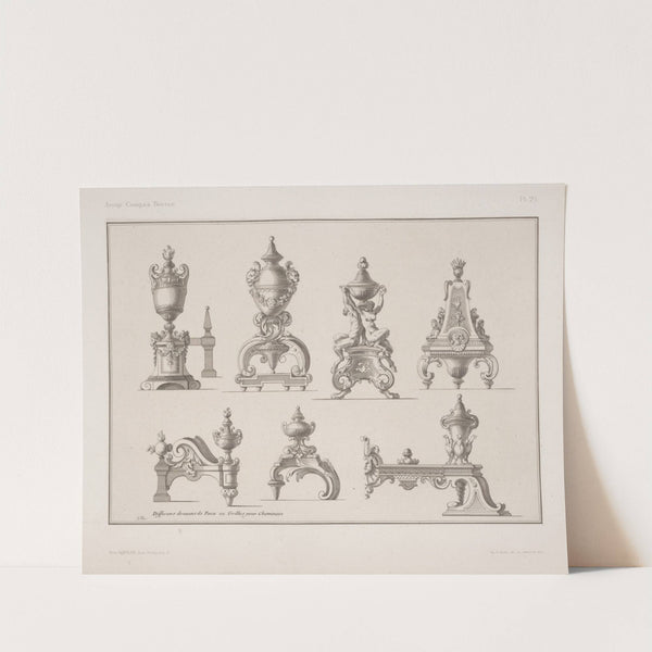 Differens desseins de feux ou grilles pour cheminées by André-Charles Boulle