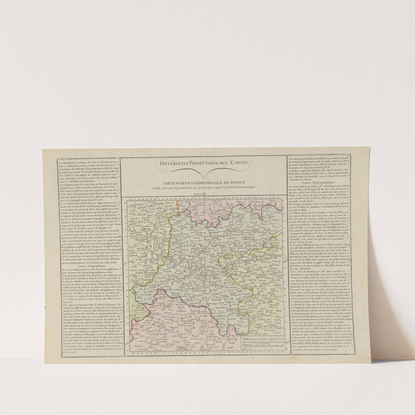 Différent projections des cartes (1793) by Claude Buy de Mornas