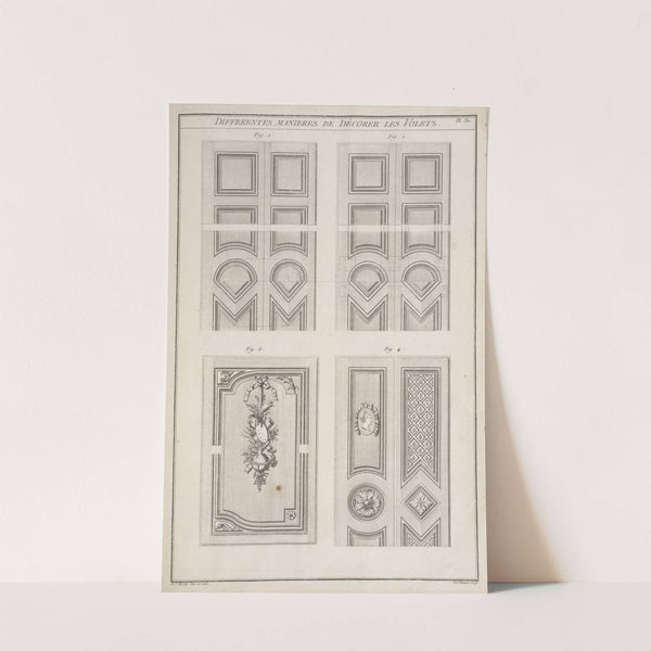 Differentes manieres de décorer les volets. (1769-1774) by André Jacob Roubo