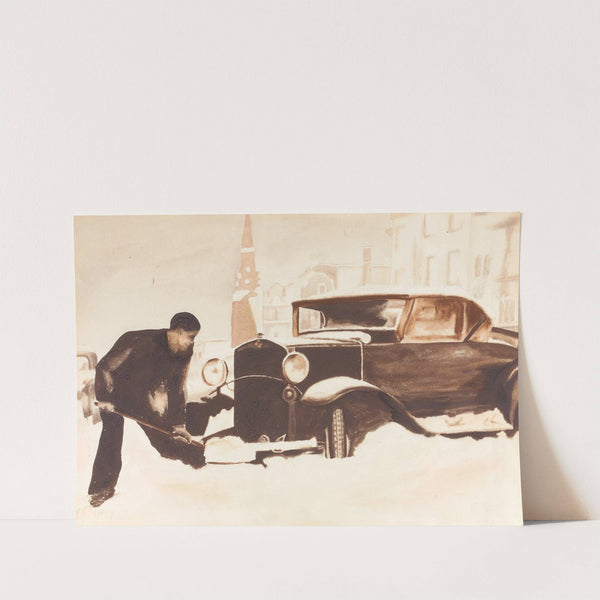 Digging Out Car by Elizabeth R. Dewey