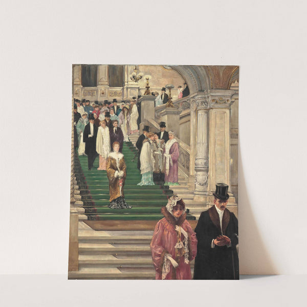 Dignitaries leaving the opera, Vienna by Robert Schiff