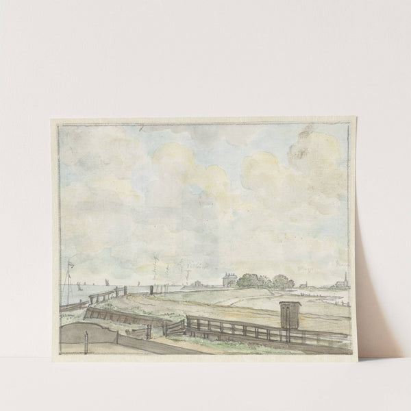 Dijkgezicht buiten Amsterdam (1785) by Jurriaan Andriessen
