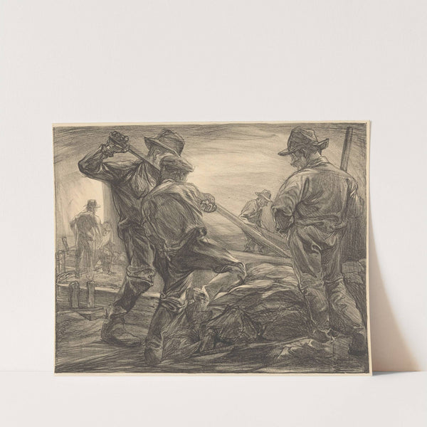 Dijkwerkers by Johannes Josephus Aarts