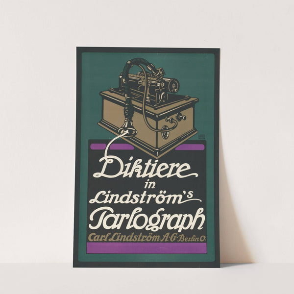 Diktiere in Lindström’s Parlograph Carl Lindström AG Berlin (1912)