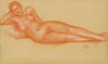 Dina couchée de face