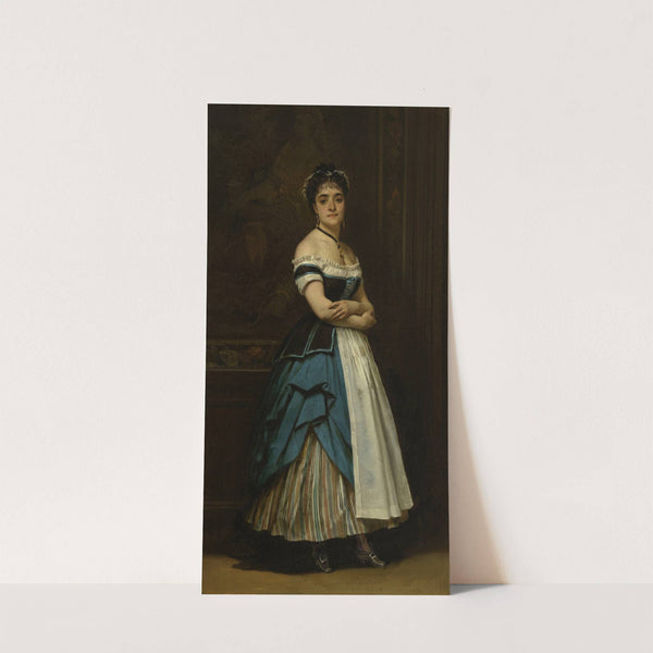 Dinah Félix (Mélanie Emilia, dite), sœur de Rachel, en costume de soubrette (1865) by Eugène Giraud