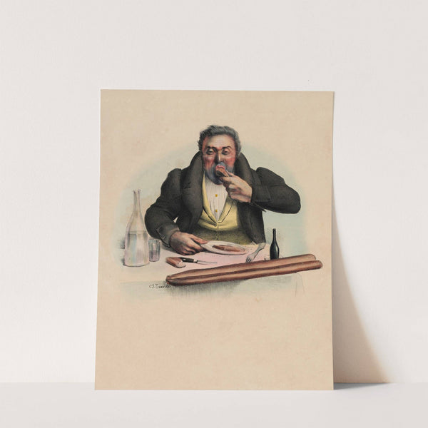 Dîner à 22 solsPain à discrétion by Charles-Joseph Traviès de Villers