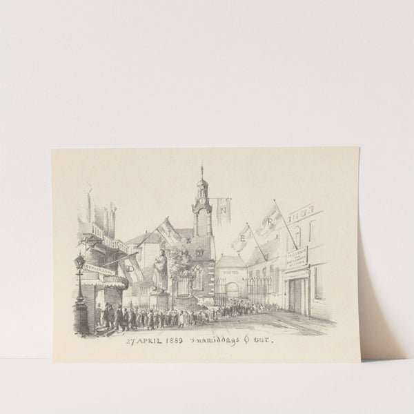 Dinerkaart met vlaggen by Theo van Hoytema