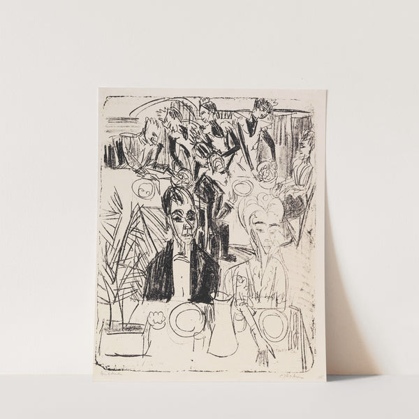 Dinertafel-Sanatorium (1916) by Ernst Ludwig Kirchner