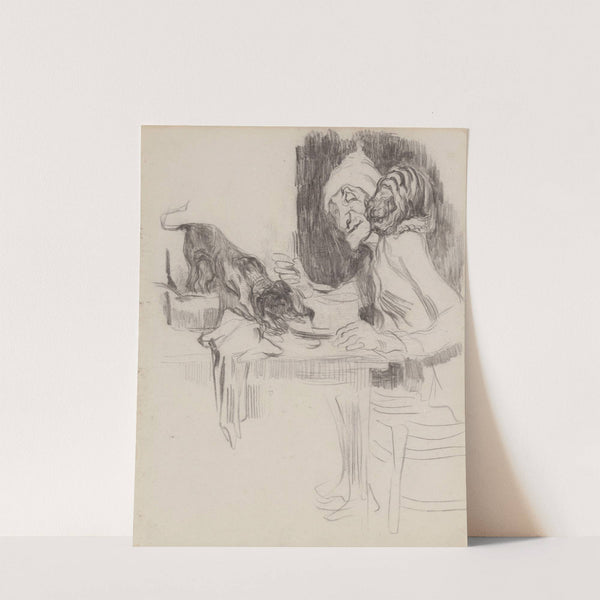 Dining Single man by James Ensor