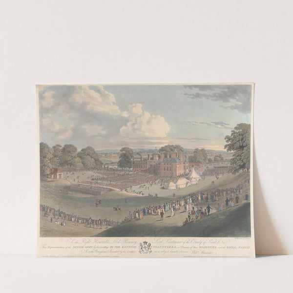 Dinner Given to the Kentish Volunteers (at the Mote, Maidstone) by William Alexander