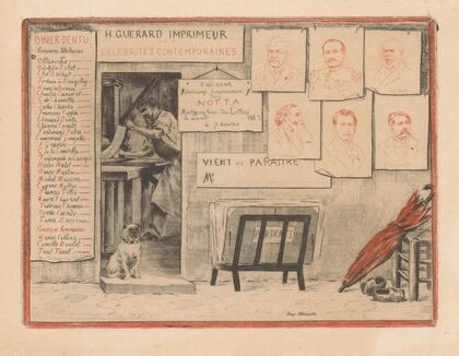Dinner invitation from Henri Guérard (1883)