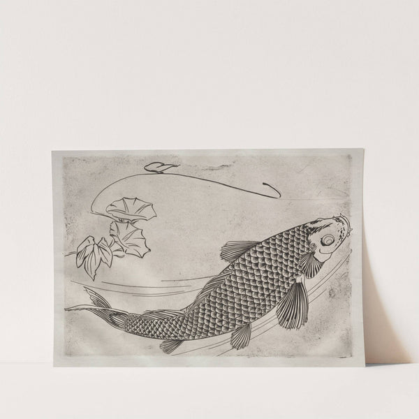 Dinner Service (Rousseau service); Large fish in a Japanese style (no. 19) (1866) by Félix Bracquemond