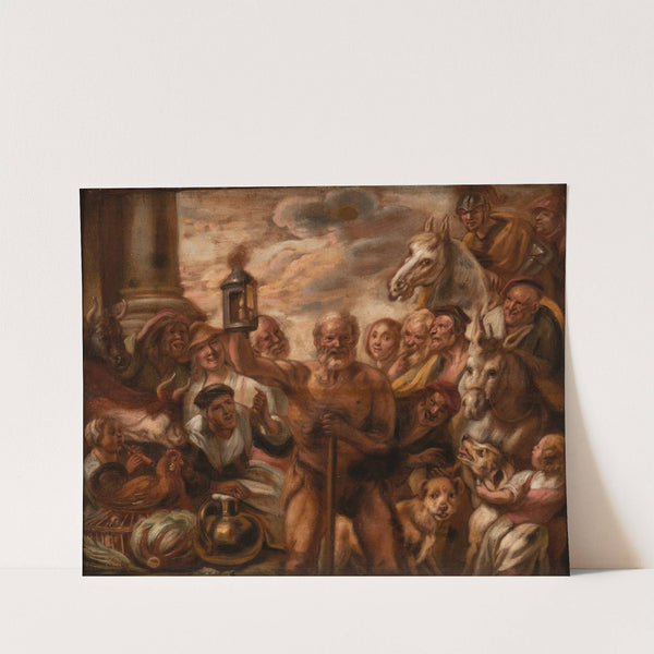 Diogenes Searching for an Honest Man by Jacob Jordaens