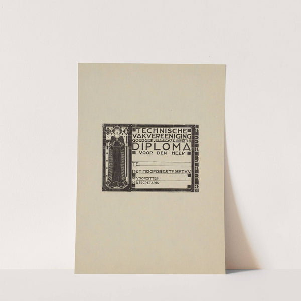 Diploma Technische Vakvereeniging (1925) by Karel de Bazel