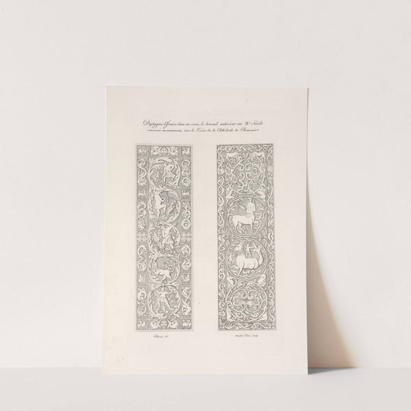 Diptyques d'ivoire dont on croit le travail antérieur au IIe. siècle conservés anciennement dan le trésor de la cathédrale de Beauvais by Nicolas Xavier Willemin