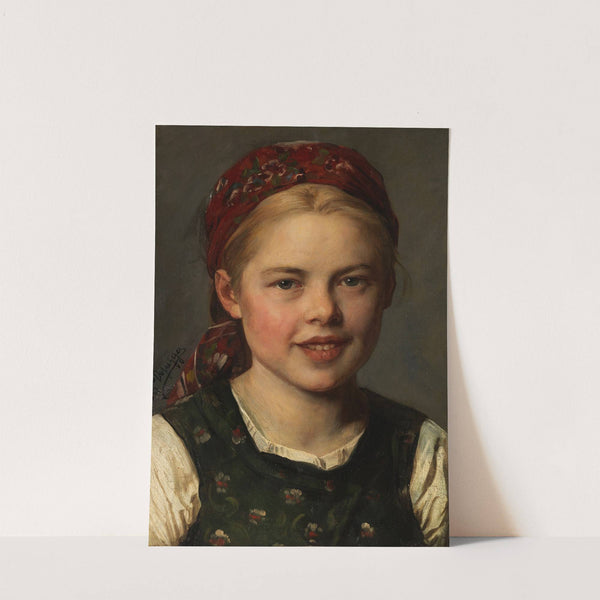 Dirndl mit Kappe (1881) by Franz von Defregger