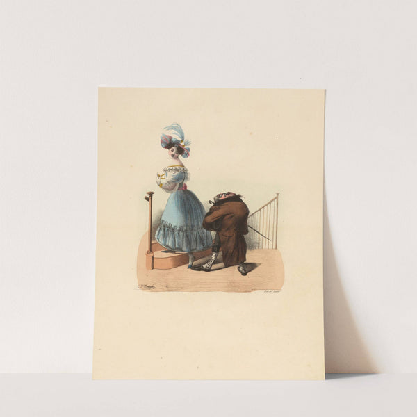 Dis donc farceuse.. Tu d’meures bien haut. by Charles-Joseph Traviès de Villers