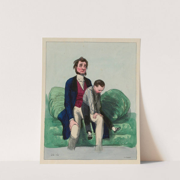 Dis-donc Miroux. dis-donc Miroux. dequoi donc que Madame Miroux te fait porter (1838-1840) by Paul Gavarni