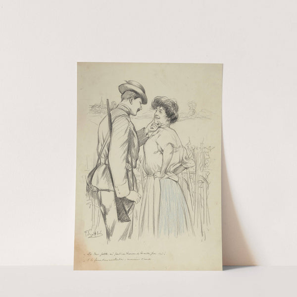 Dis donc petite, où peut-on trouver de la caille par ici – à la ferme, dans ma chambre, monsieur l’comte by Fernand Louis Gottlob