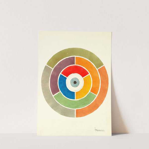 Disc Showing Primary, Secondary and Tertiary Colors by Elizabeth A. Nedwill