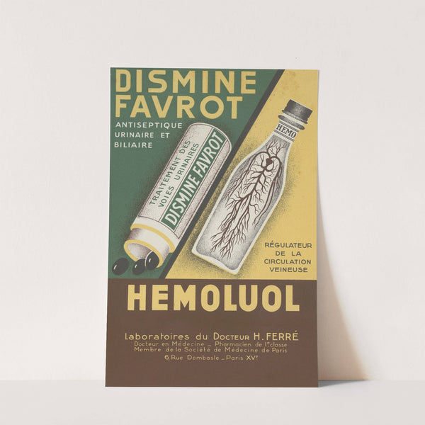 Dismine Favrot (1910-1950) by Laboratoires docteur H. Ferré