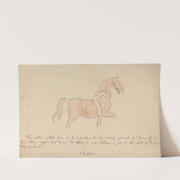 Disproportioned Horse Drawing by Sawrey Gilpin