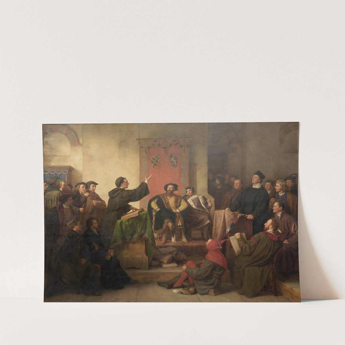Disputation zwischen Luther und Eck by Karl Friedrich Lessing