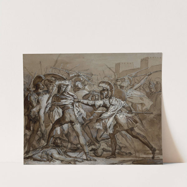 Dispute over the body of Patrocles by Francesco Hayez