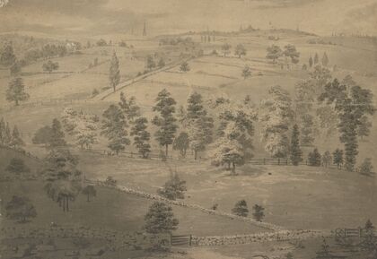 Distant view of Boston