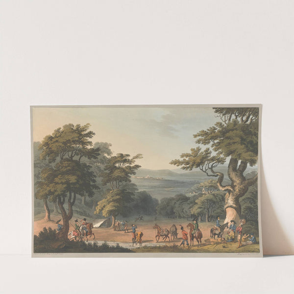 Distant View of Cuidad Rodrigo from Oak Wood near the Village Espeja March 1811 (1811) by Charles Turner