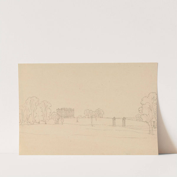 Distant View of Easton Neston, Northants by Edward Francis Burney