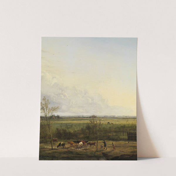 Distant View of the Meadows at ’s-Graveland by Pieter Gerardus van Os