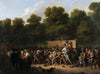 Distribution de Vin Et De Comestibles Aux Champs-Elysées, à L’occasion De La Fête Du Roi.
