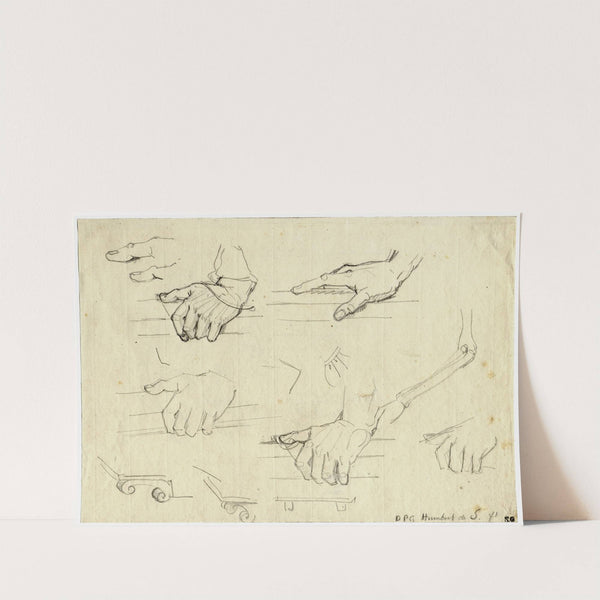 Div. handen e.a. details by David Humbert de Superville