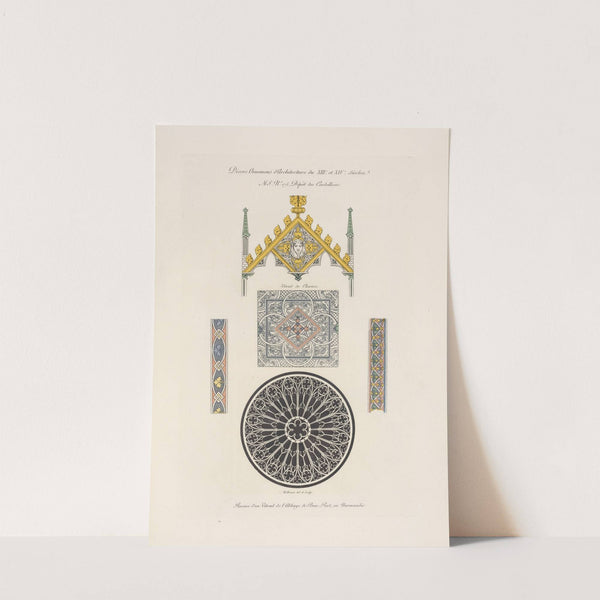 Divers ornemens d'architecture du XIIIe. et XIVe. siècles. by Nicolas Xavier Willemin