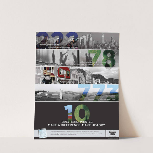 Diverse America Awareness Poster (2010) by Bureau of the Census