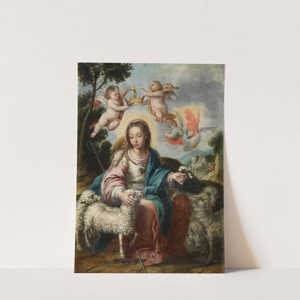 Divine Shepherdess by Alonso Miguel De Tovar