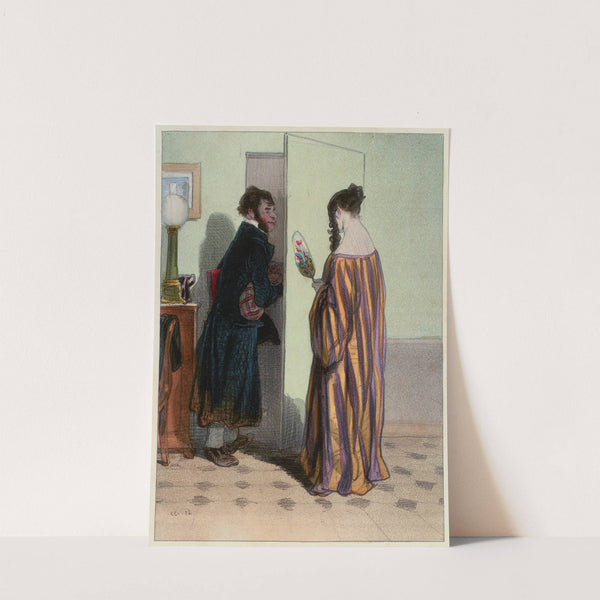 – Dix-sept francs. – Non Cent sous. – Quinze vrancs (barceque c’est fous) sic by Paul Gavarni