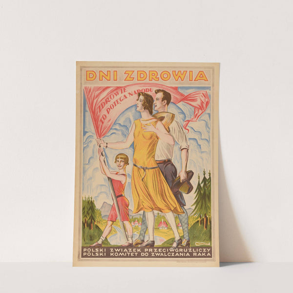 Dni Zdrowia. Zdrowie to potęga narodu. Polski Związek Przeciwgruźliczy. Polski Związek do Zwalczania Raka (1927) by Bogdan Nowakowski